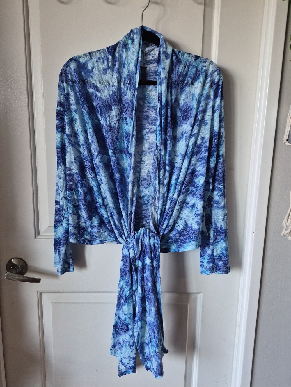 Mendocino Tie-Front Top | Y2K | One Size (Best Fits M–L) 💙